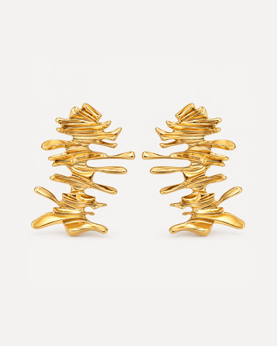 Avelline Abstract Branch Statements Earrings Bold