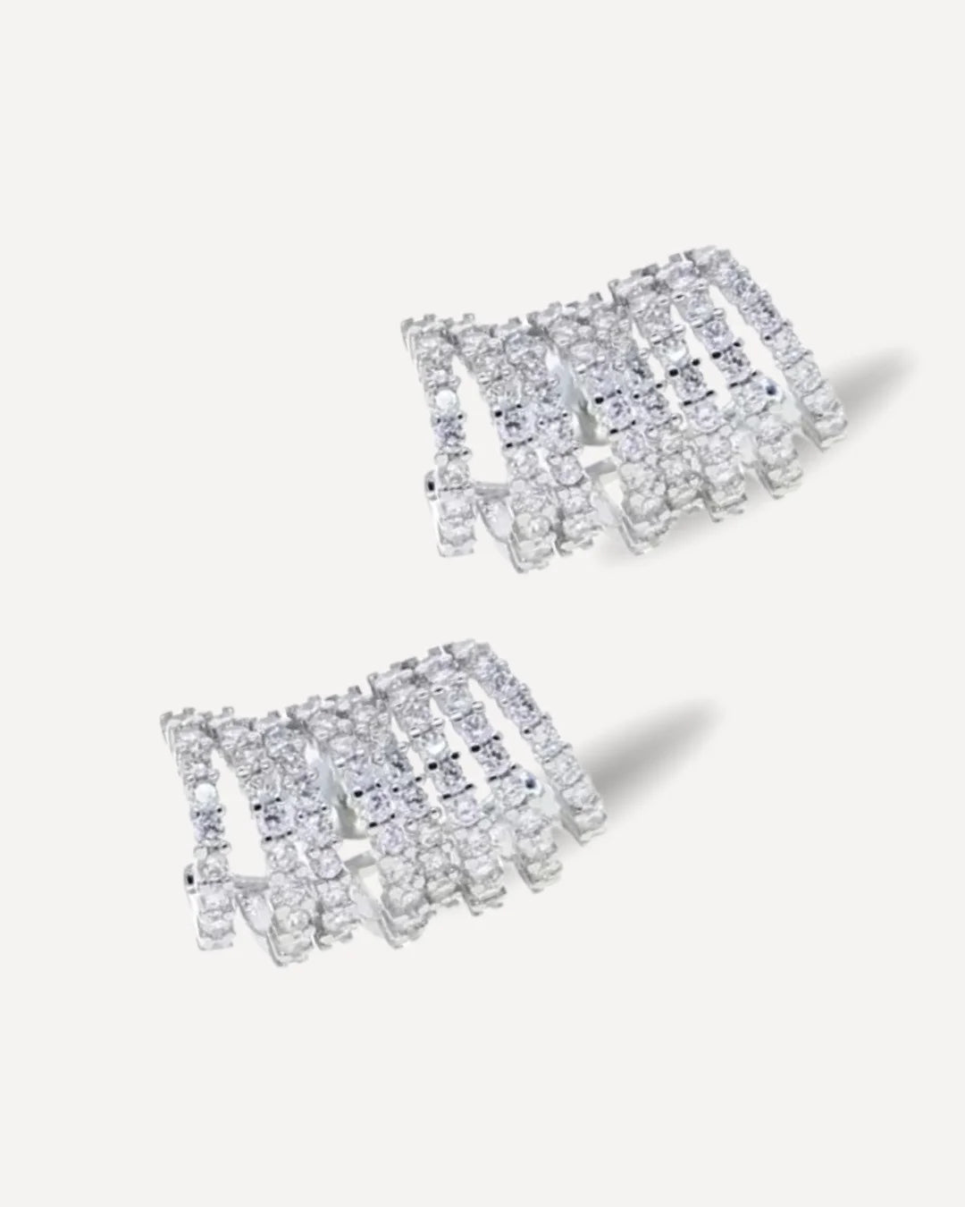 Noir & Gold Illusion earring