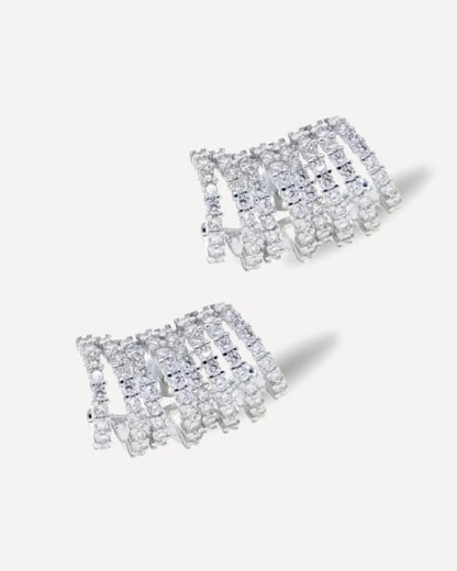 Noir & Gold Illusion earring