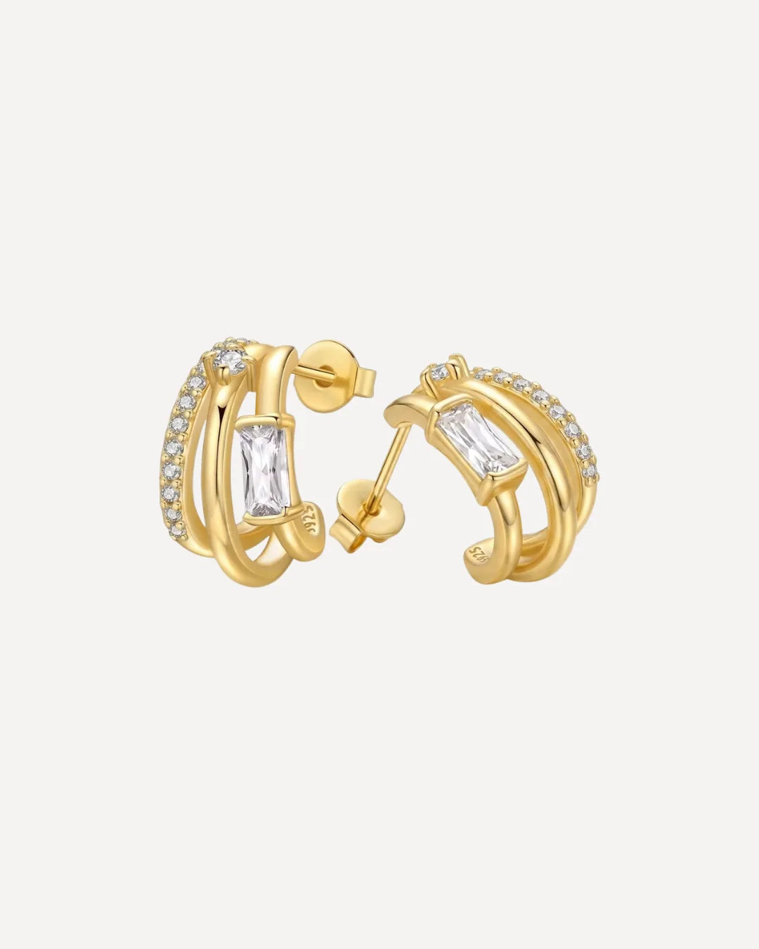 Isadora Statement Hoop Earrings Glow