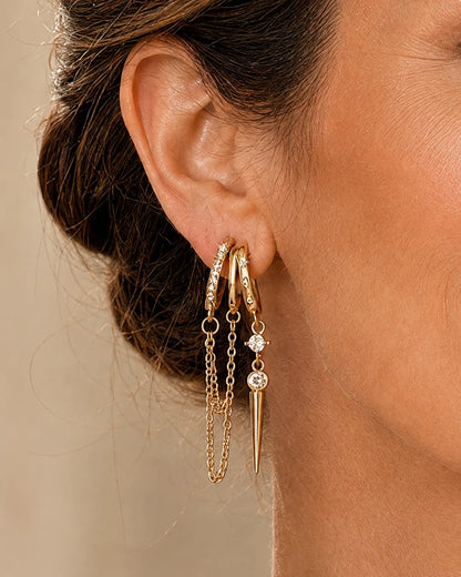 Bianca Spike Illusion Earrings Luxe