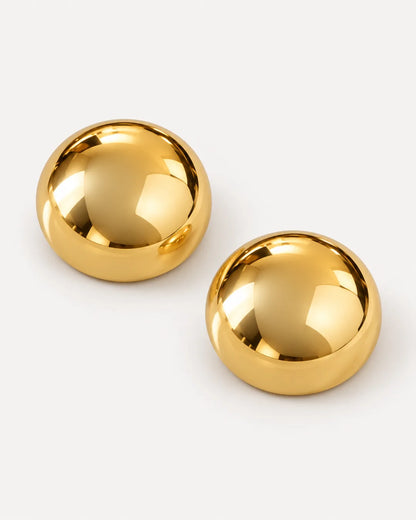 Solara Dome Statement Stud Earrings Bold