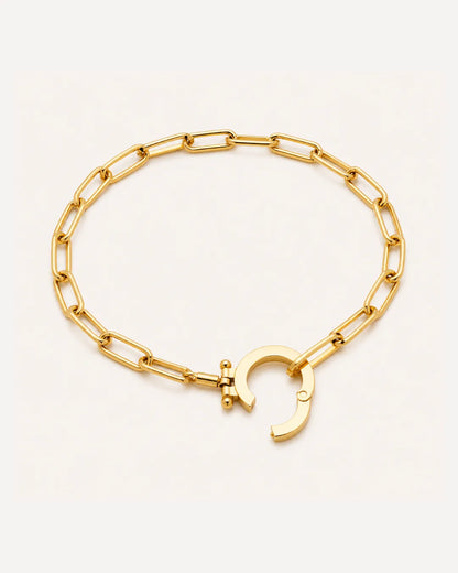 Ava Paperclip Chain Bracelet for Charms