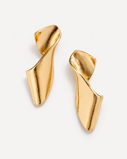 Valencia Sculptural Twist Statement Earrings