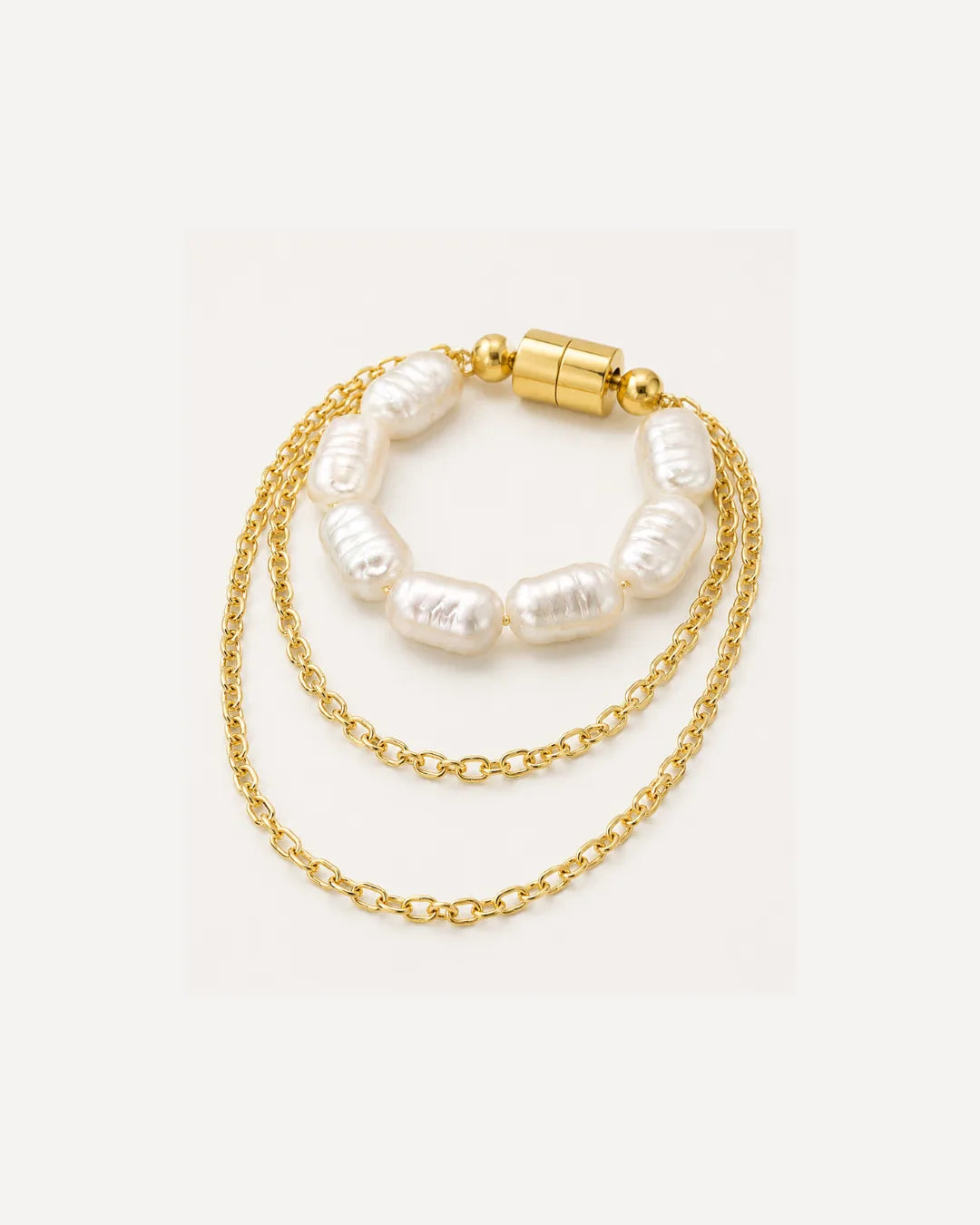 Liora Pearl Chain Ear Cuff Elegance