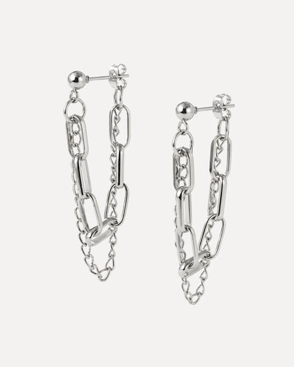 Elowyn Chain Stud Earrings Edge