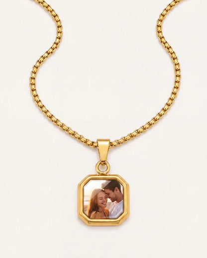 Evelina Custom Photo Necklace Cherish