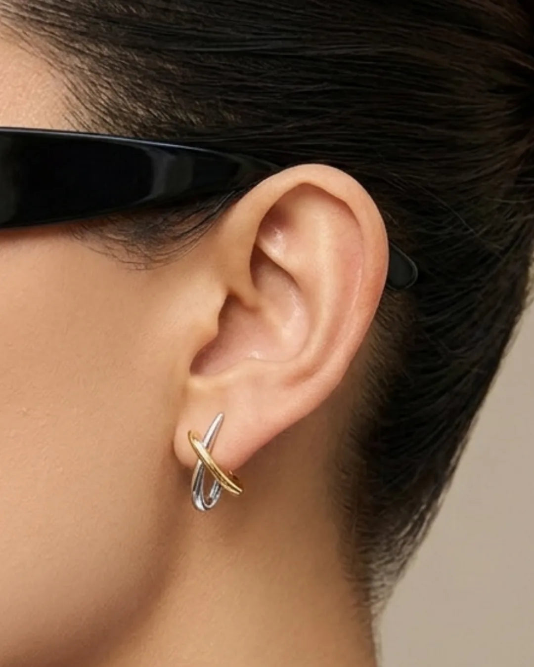 Juliette Two Tone Earrings Luxe