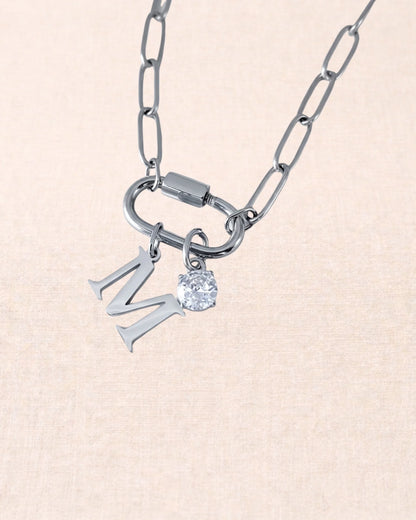 Name & Birthstone Signature Necklace