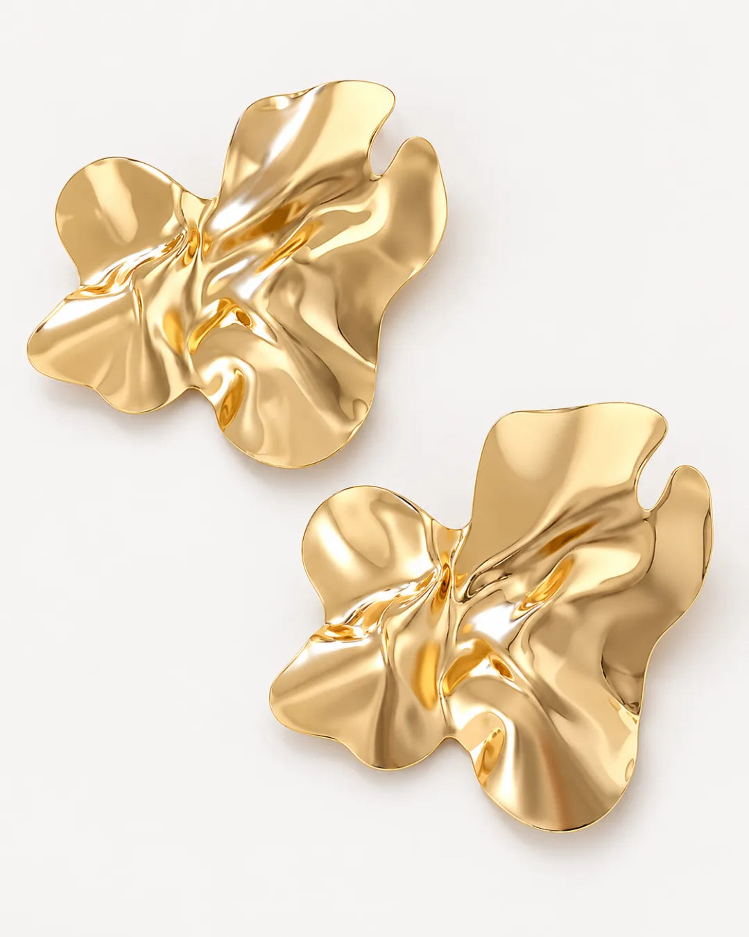 Rosavelle Ruffle Statement Earrings Bloom