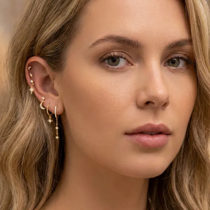 Astrielle Celestial Star Drop Earrings 6 PieceSet