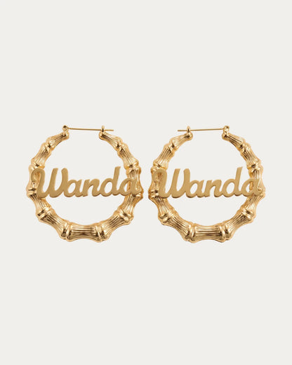 Anastasia Bamboo Hoop Earrings Iconic