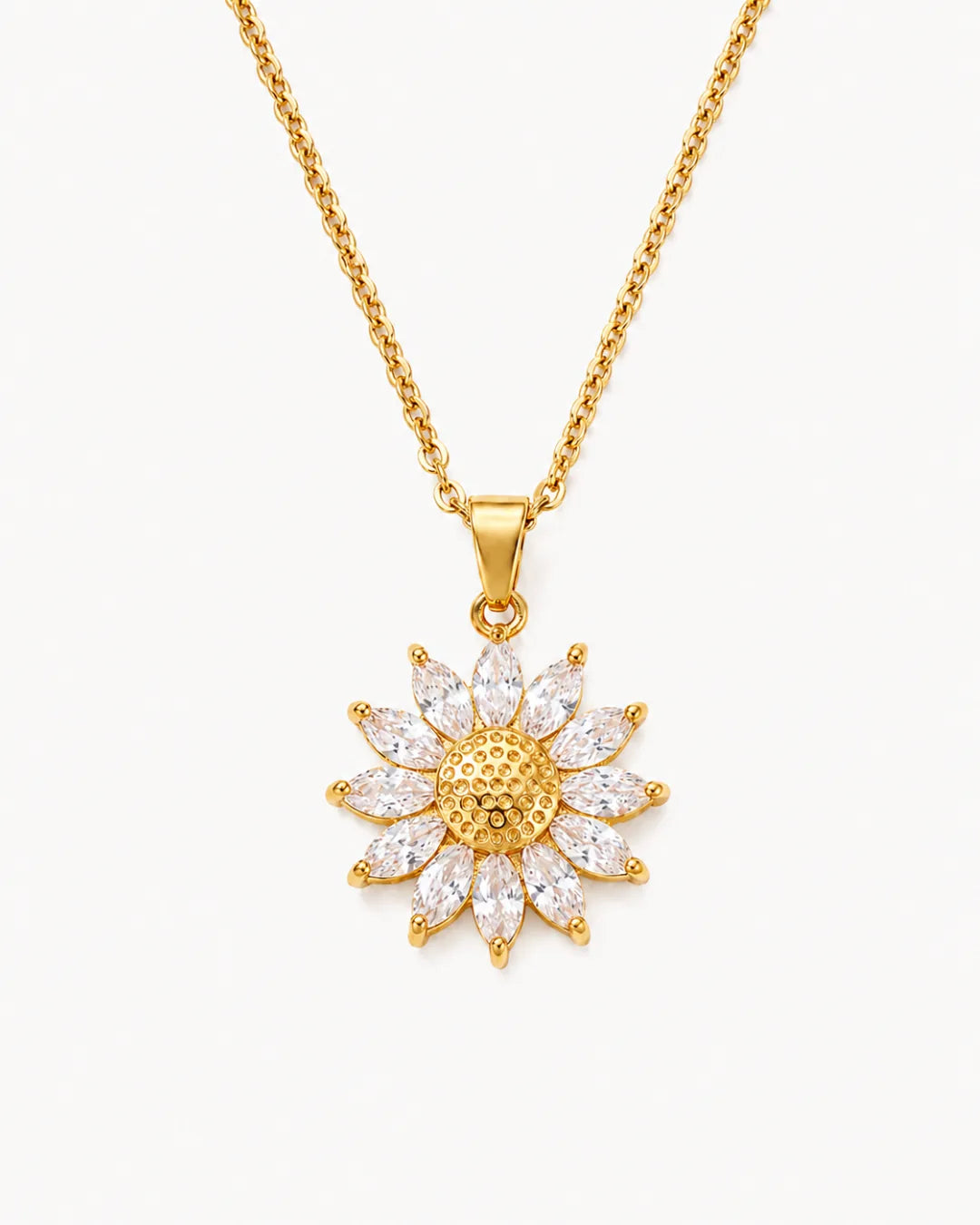 Solara Sunflower Pendant Necklace Radiance