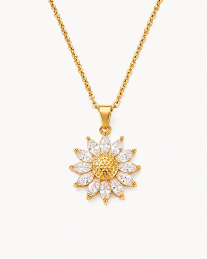 Solara Sunflower Pendant Necklace Radiance