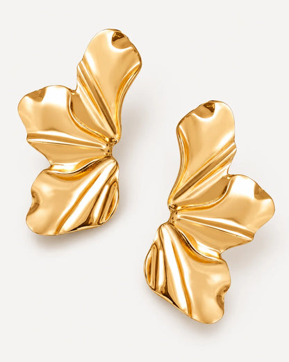 Florienne Petal Statement Earrings Muse