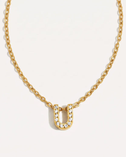 Aurelia Pavé Initial Necklace Brilliance
