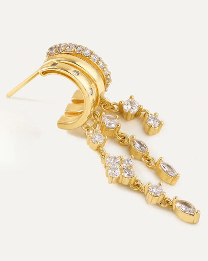Aurelia Dangle Illusion Earrings Sparkle