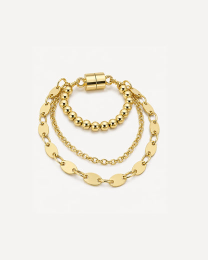 Isolde  Magnetic Layered Chain Ear Cuff