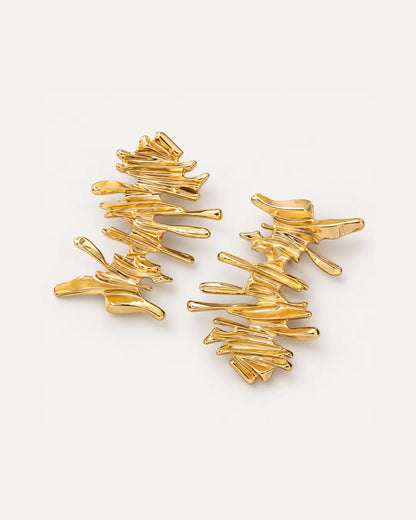 Avelline Abstract Branch Statements Earrings Bold