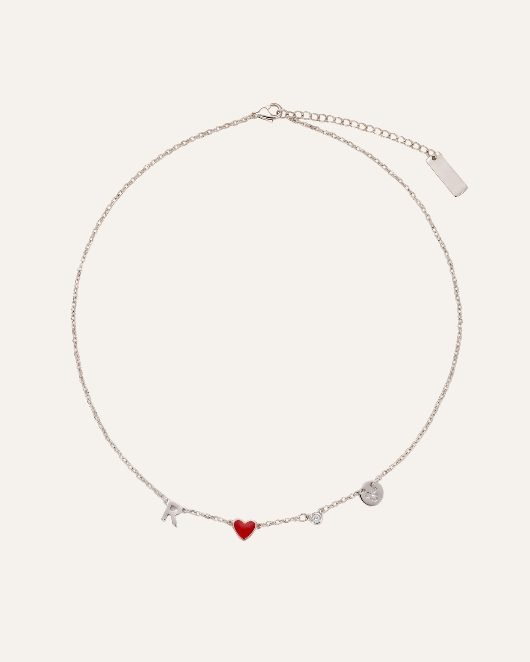 Vivienne Initial Heart Necklace Cherish