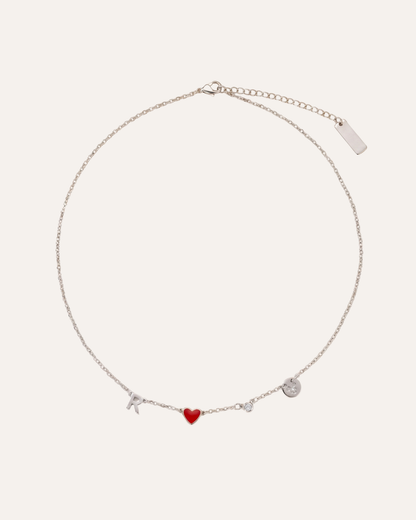 Vivienne Initial Heart Necklace Cherish
