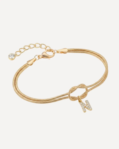 Celestine Initial Knot Bracelet Grace