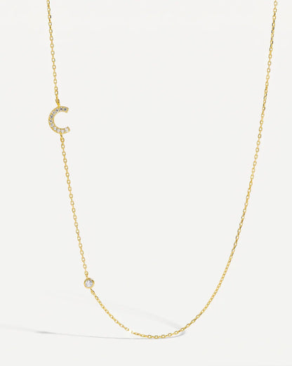 Isabeau Initial Necklace Signature