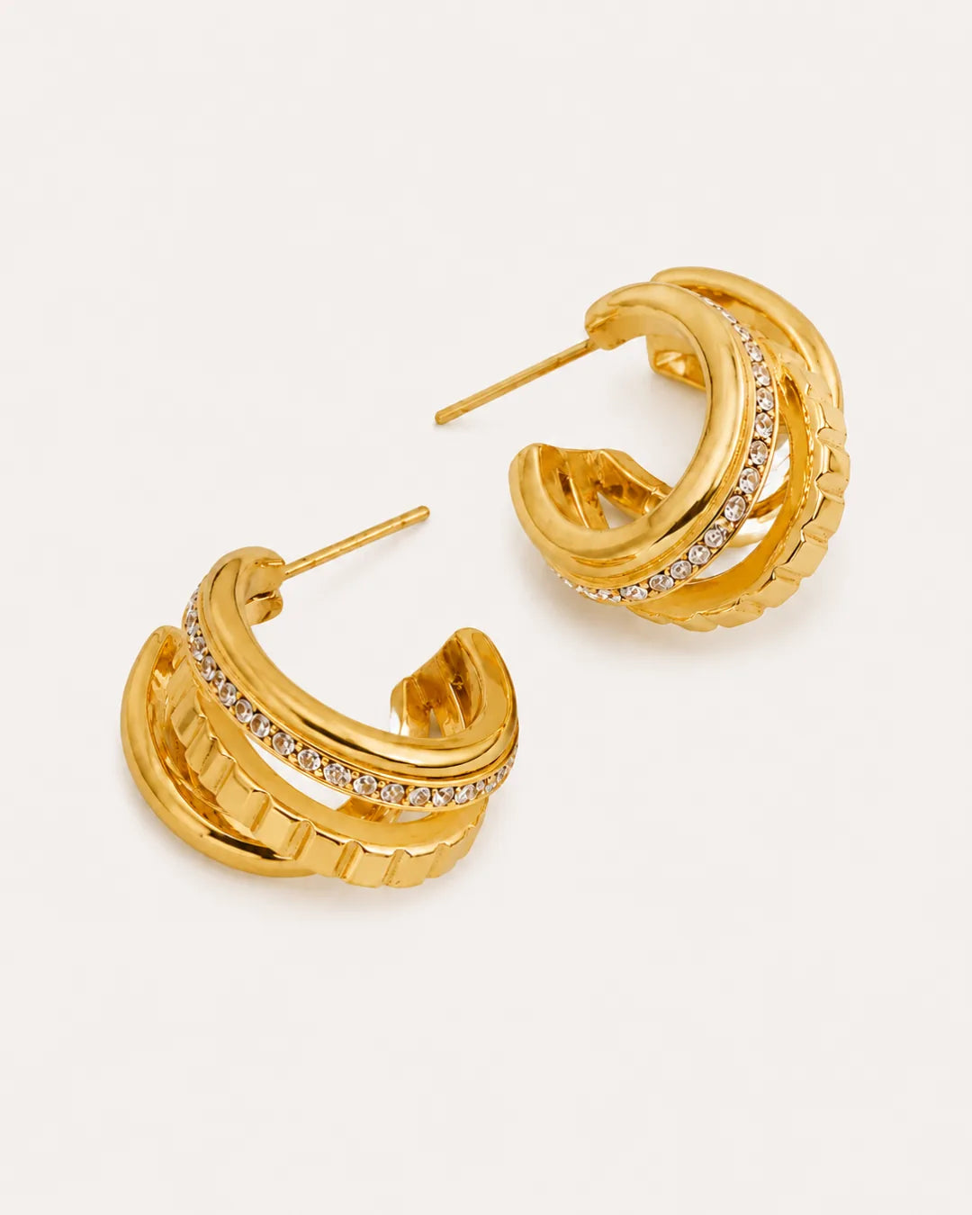 Marcella Illusion Hoop Earrings Luxe