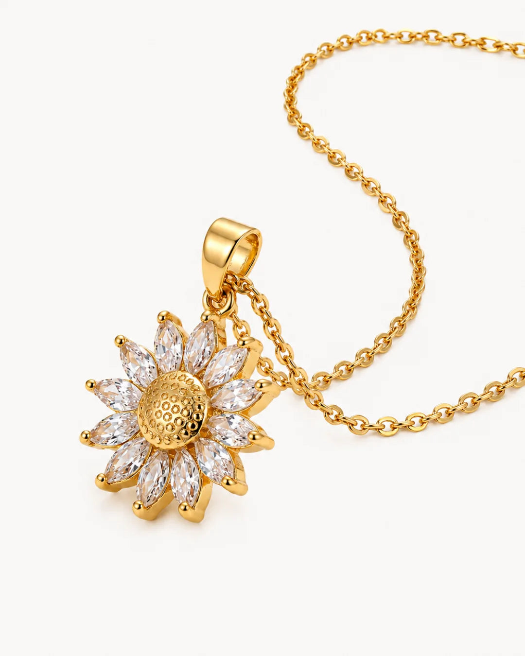 Solara Sunflower Pendant Necklace Radiance