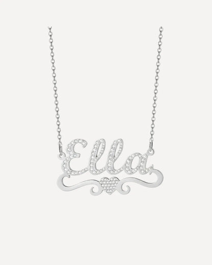 Rosalie Iced Out Name Necklace Brilliance