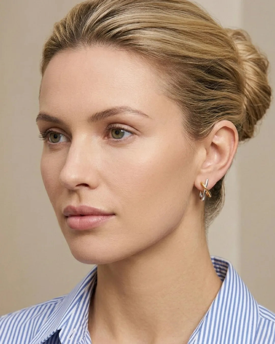 Juliette Two Tone Earrings Luxe