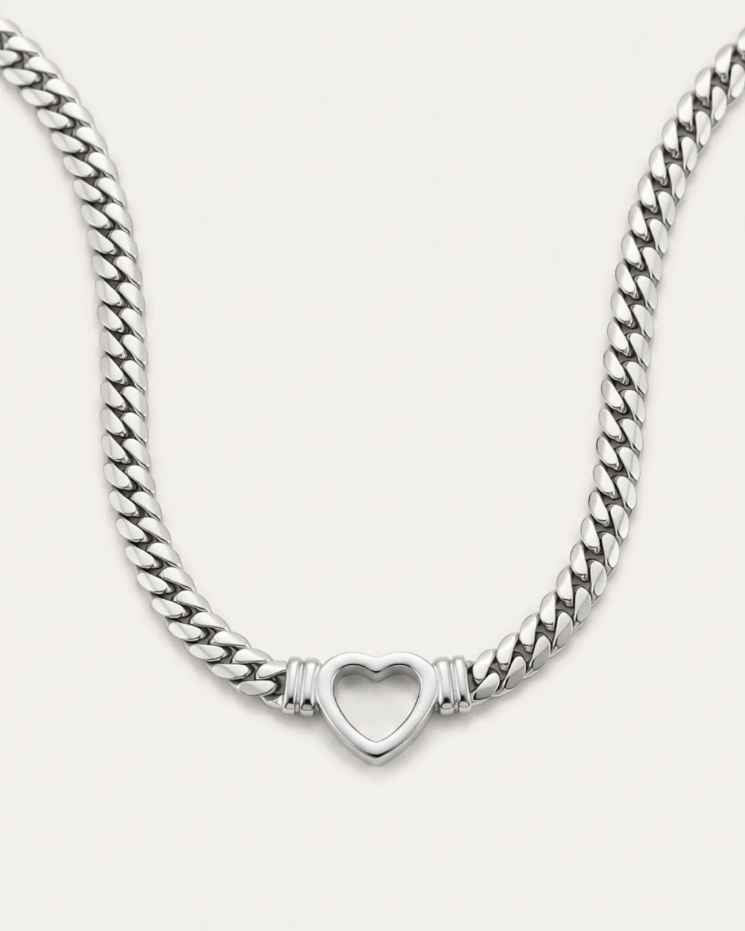 Valentina Heart Chain Necklace Amour