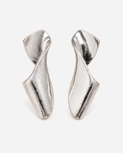 Valencia Sculptural Twist Statement Earrings