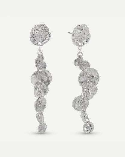 Marielle Hammered Drop Earrings Luxe