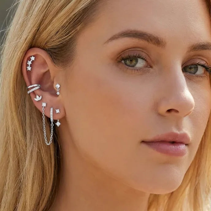 Lunelle Ear Stack Earring 6 Piece Set