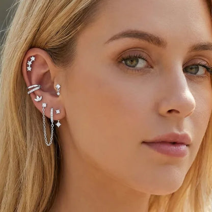 Lunelle Ear Stack Earring 6 Piece Set