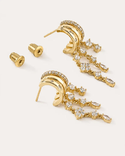 Aurelia Dangle Illusion Earrings Sparkle