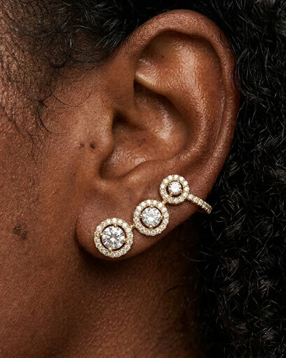 Elena Ear Cuff Stud Earrings