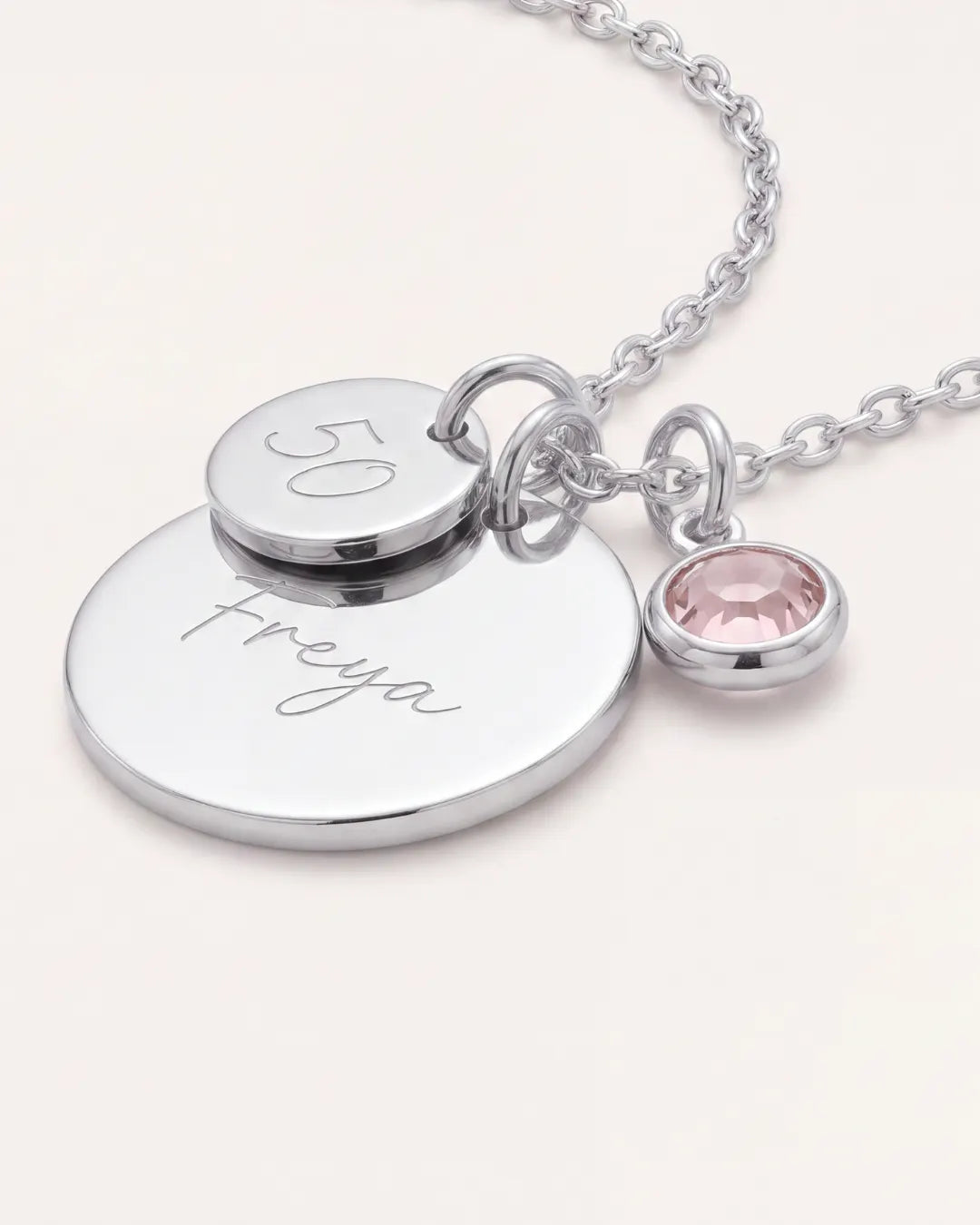 Evelina Personalized Birthstone Necklace Cherish