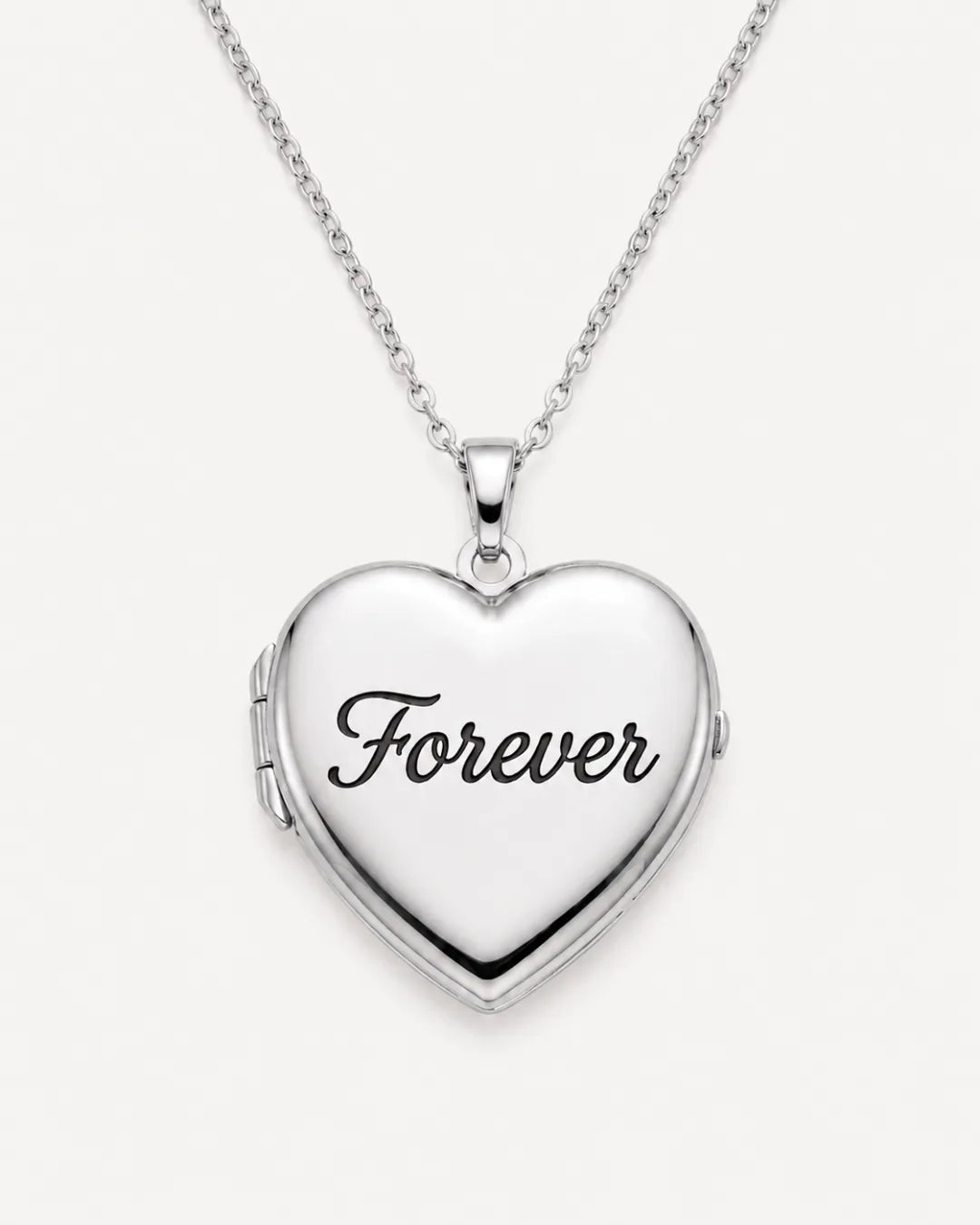 Evelina Heart Photo Locket Necklace Cherish