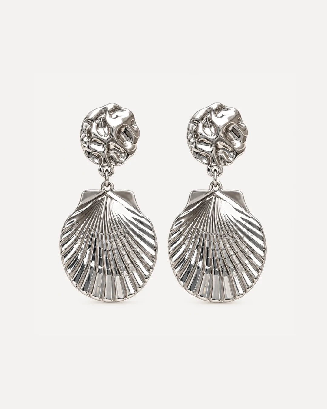 Maristella Statement Shell Earrings Luxe