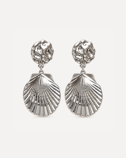 Maristella Statement Shell Earrings Luxe