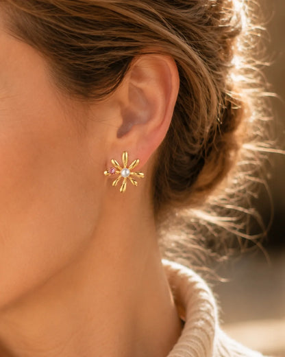 Fleuria Flower Stud Earrings Bloom