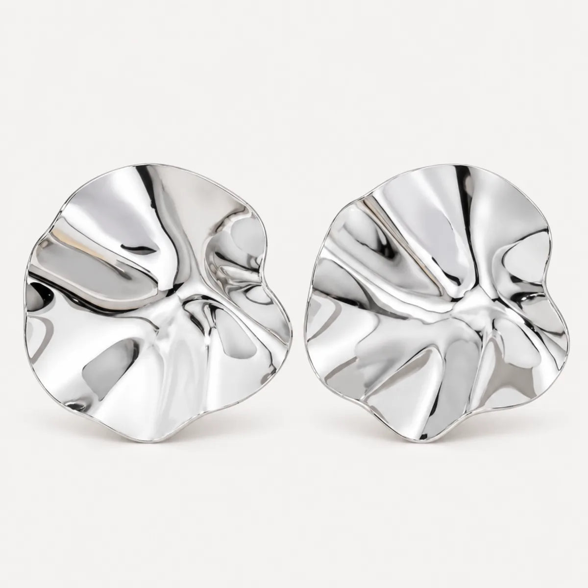 Ondine Sculptural Ripple Stud Earrings