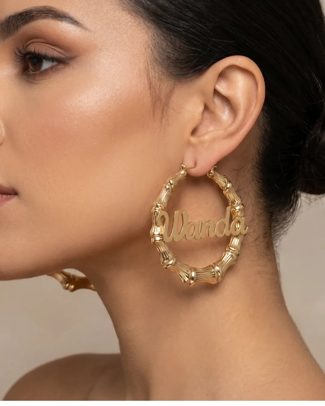 Anastasia Bamboo Hoop Earrings Iconic
