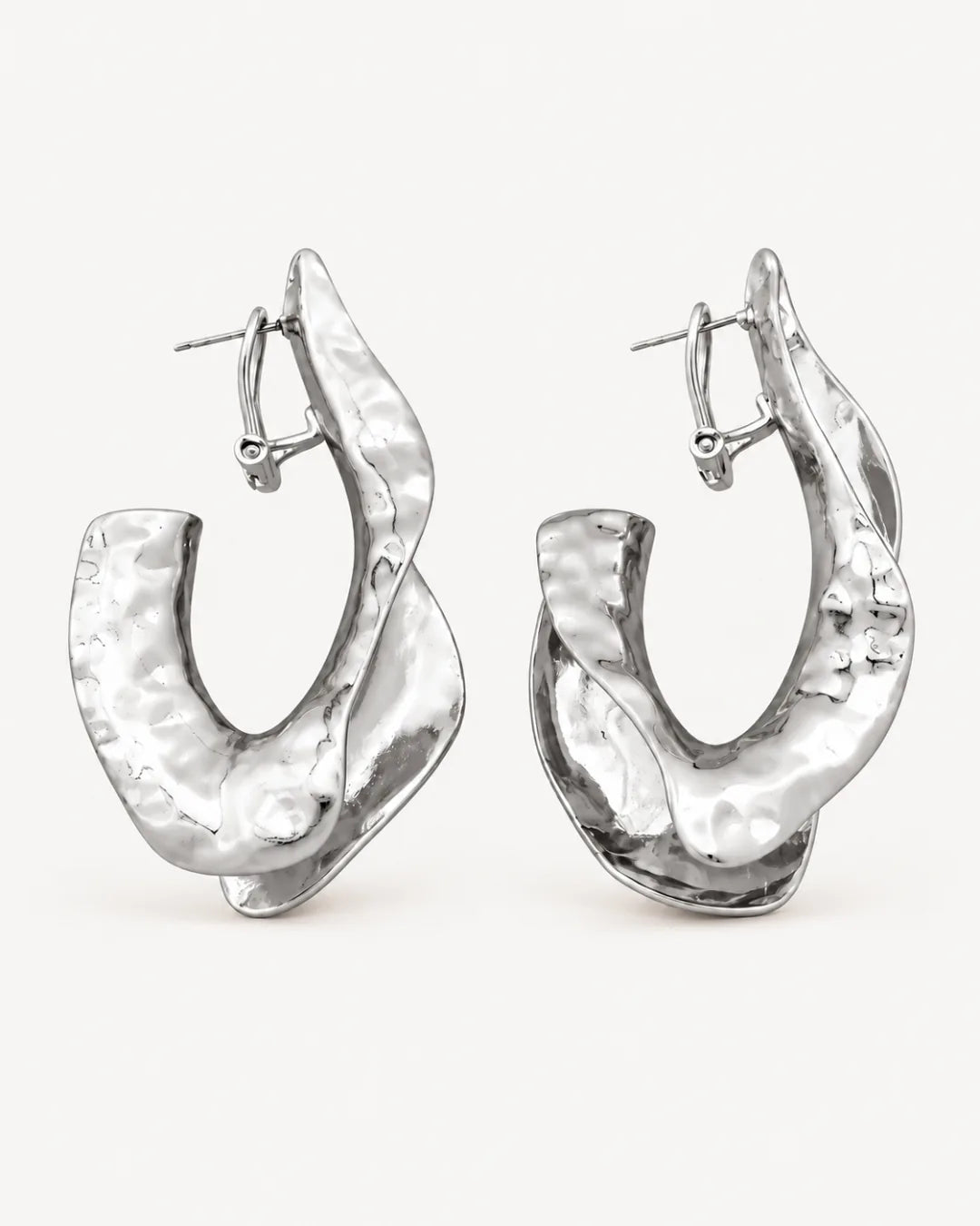 Marcelline Bold Statement Hoop Earrings Edge