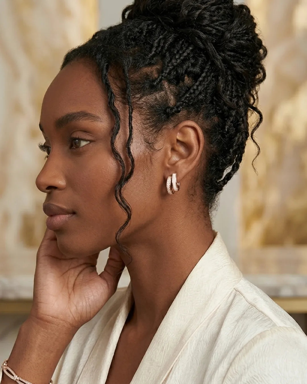 Marielle Double Hoop Earrings Luxe