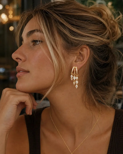 Celestine Crystal Illusion Earrings Radiance