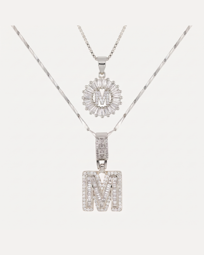 Elowen Layered Initial Necklace Brilliance
