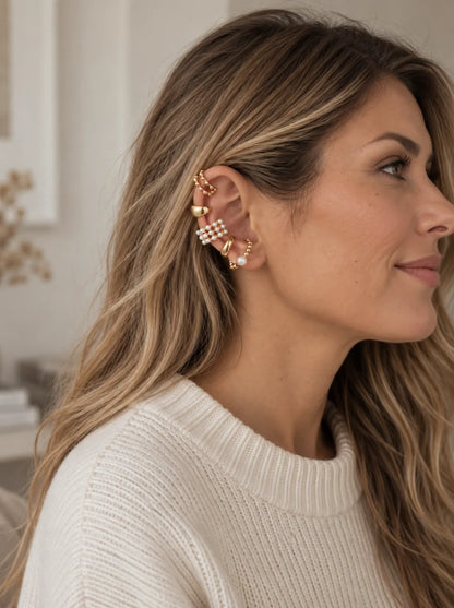 Maribel Ear Cuff Stack Set Luxe